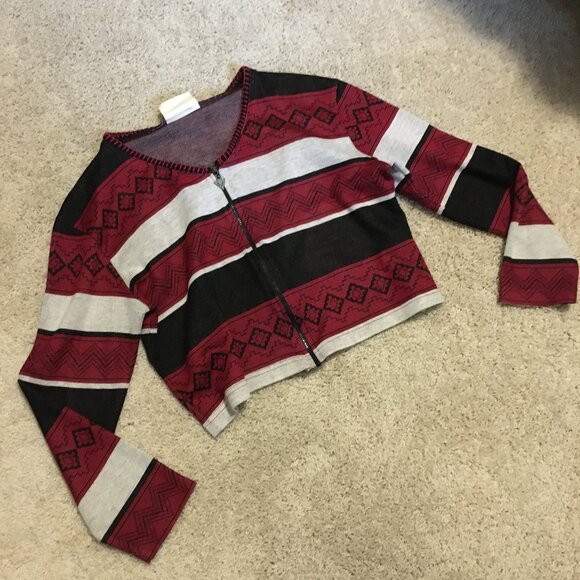 Riata Arizona Tribal Cropped Zip Up Cardigan - Picture 11 of 15